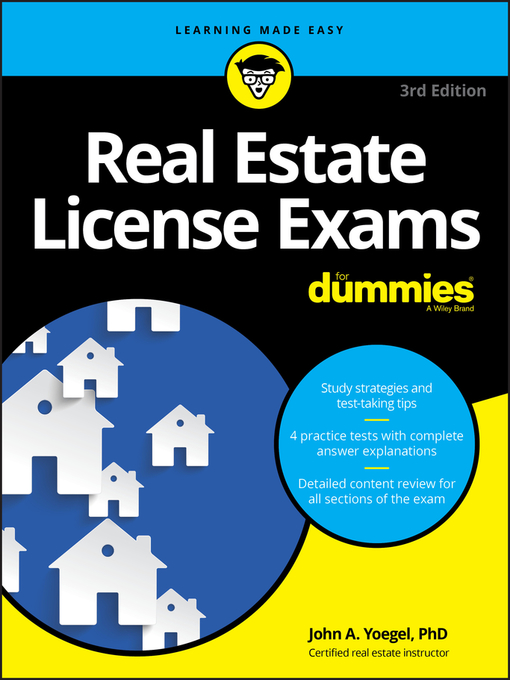 Title details for Real Estate License Exams For Dummies with Online Practice Tests by John A. Yoegel - Available